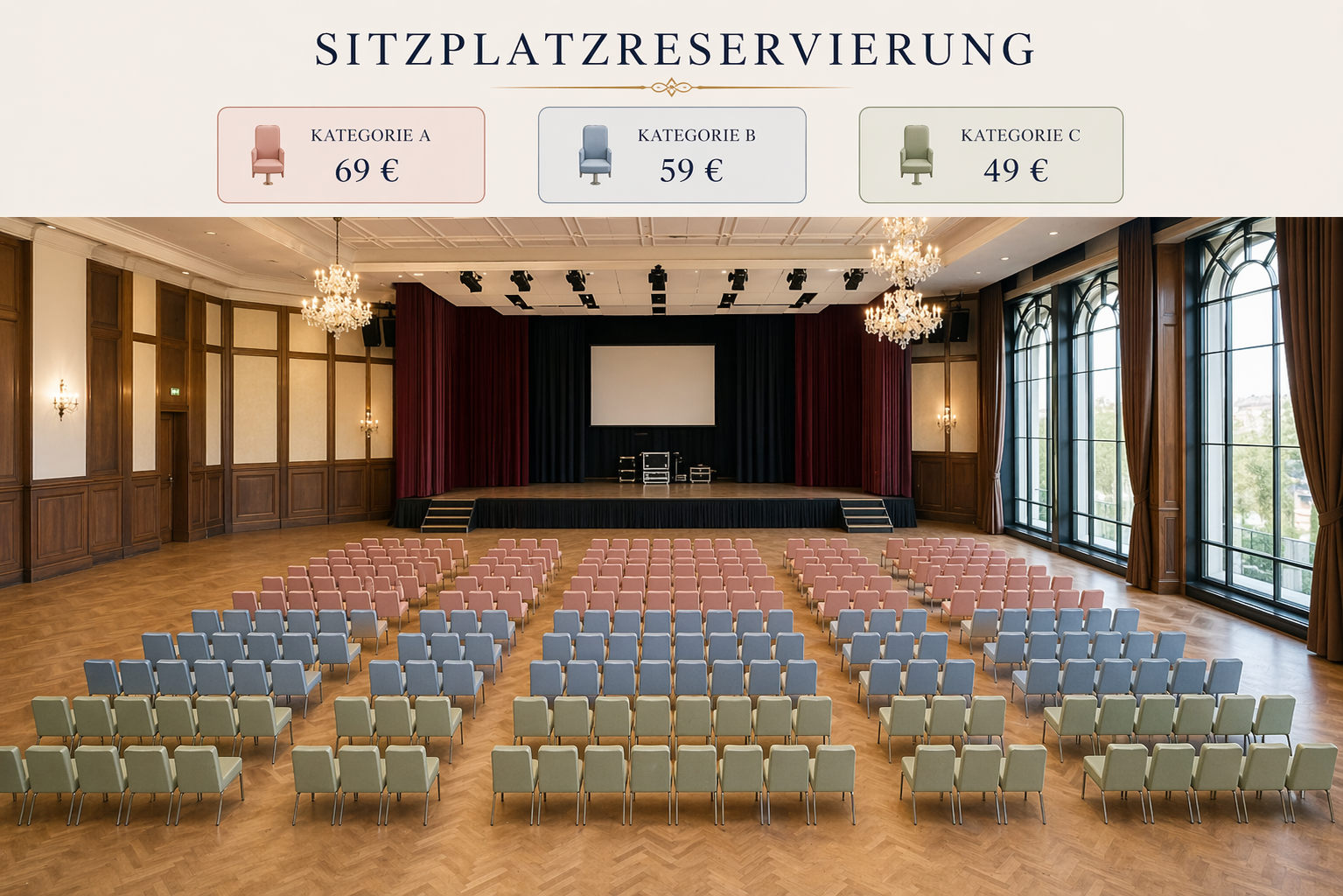 Eröffnungsgala Ticketkategorien