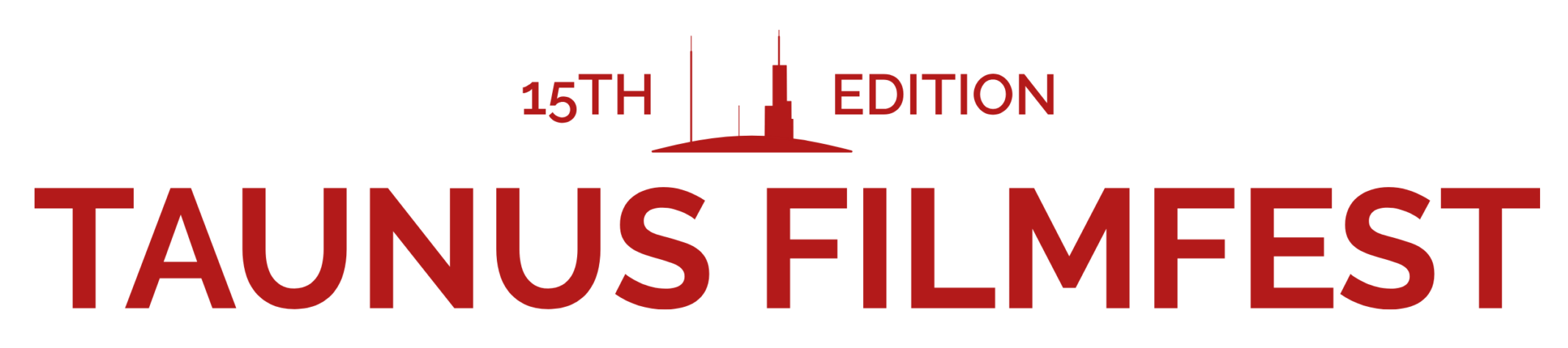 Einzeiliges Jubiläumslogo der 15. Ausgabe des Taunus Filmfest (Taunale)